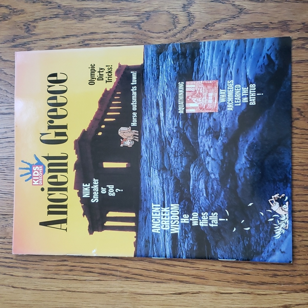 Vintage 90s Kids Discover Magazine Ancient Greece Volume 4 Issue 7